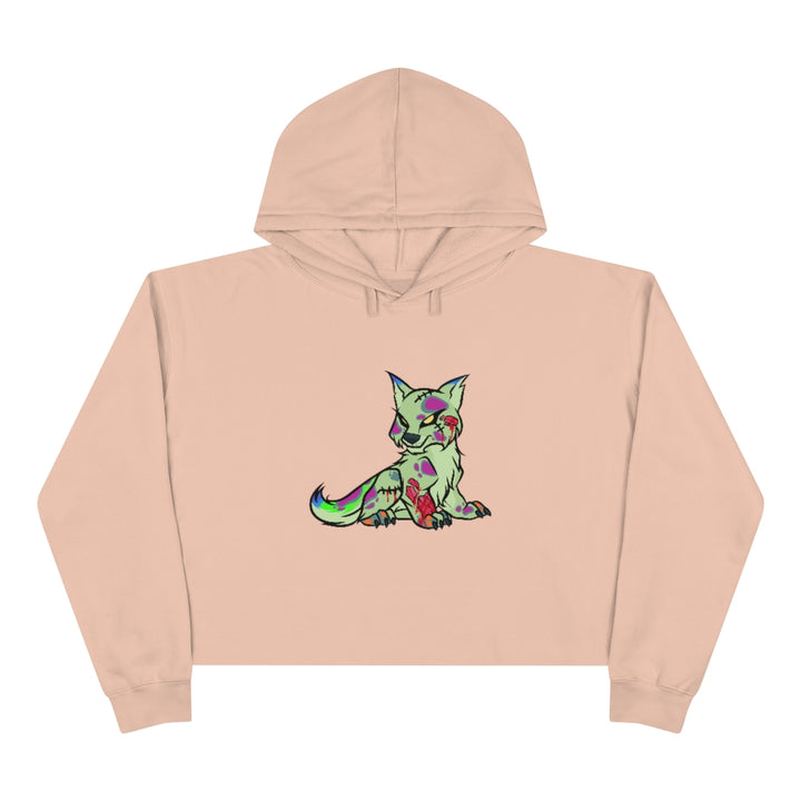 PSYCHO WOLF Crop Hoodie